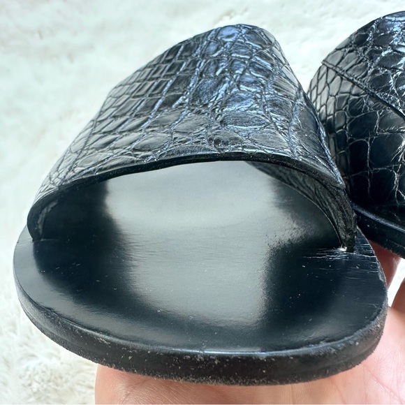 Dolce&Gabbana men croco print slides size 8 US men - Picture 7 of 8